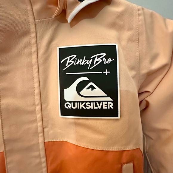 BinkyBro Quiksilver Kids' size 6 Orange One Piece Insulated Snow Suit - Picture 2 of 10